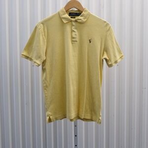 Polo Ralph Lauren Polo Shirt Men's Size Small Yellow Classic Fit Cotton